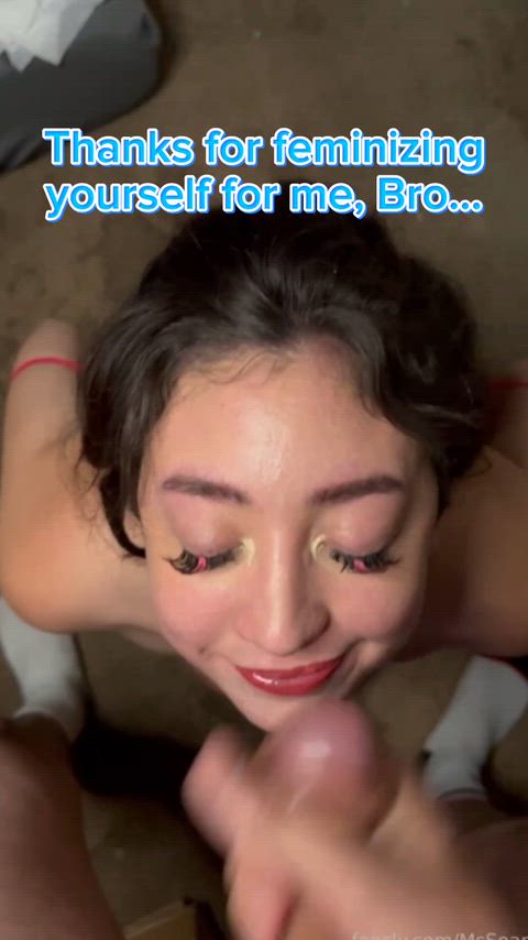Cumshot Facial Captions — sissycaption