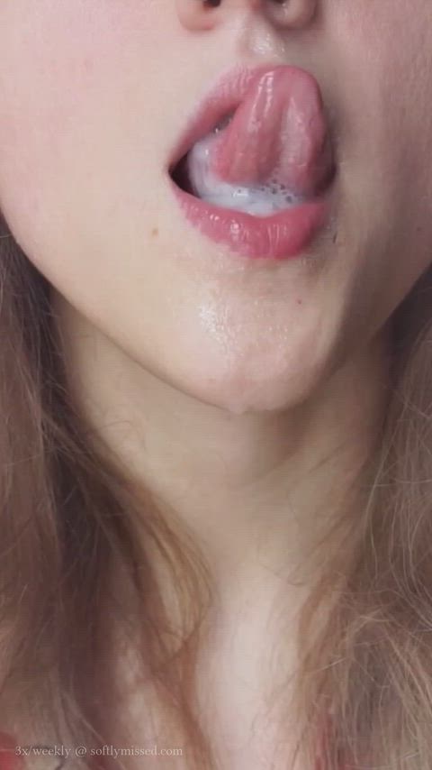 Cum In Mouth, Cum Swallow and Feminization — Captions — hypno