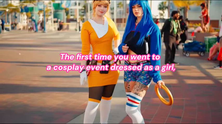 Femboy Sissy Captions video — trans woman