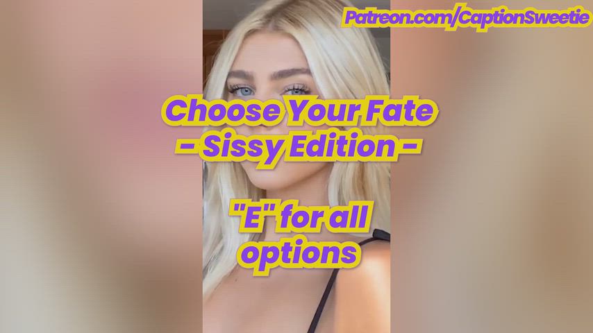 Sissy, Sissy Slut and sissycaption — Captions — sissy slut