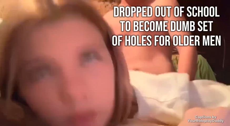 Age Gap, Caption and Doggystyle — Captions — white girl