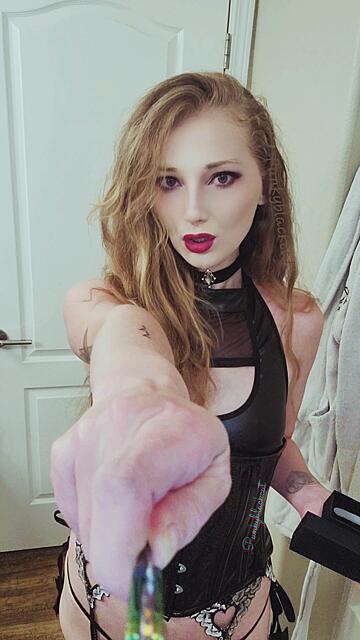 Corset Domme Joi — stockings