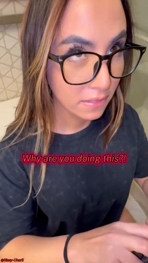 Captions — Bathroom, Blowjob & Bully — blowjob