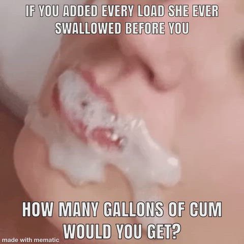 Captions — CIM, Caption & Cum Swallow — hotwife
