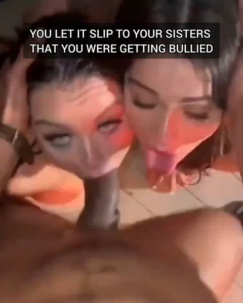 Captions — BBC, BBC slut & Blacked — blowjob