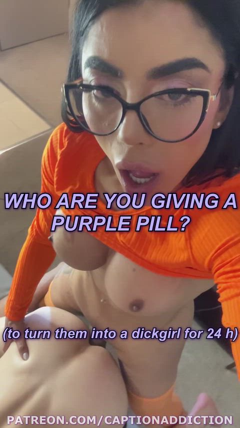Captions Big Dick and Caption — trans woman