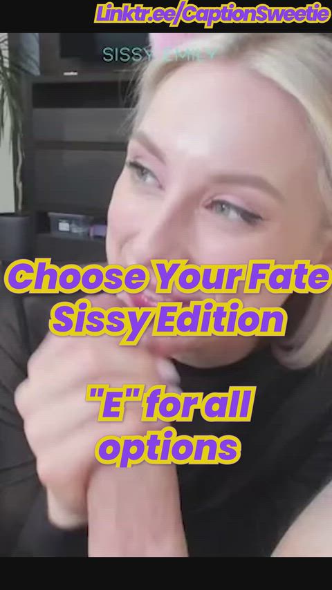 Caption Sissy Captions video — trans woman